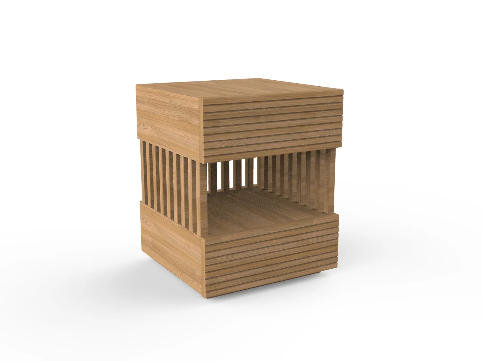 Clay Commode – Natural Wood Nightstand