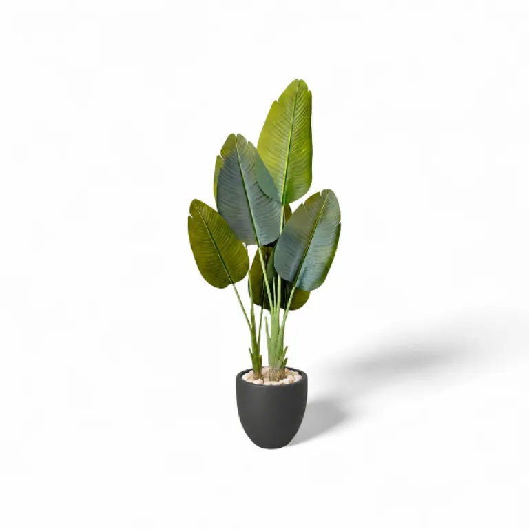 Lush Artificial Augusta Plant with Curve Pot