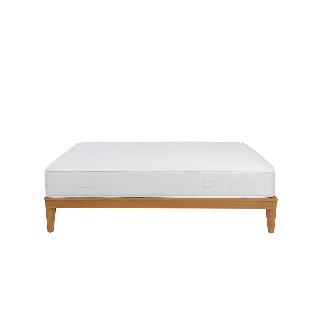 Kye Beech Wood Bed Base With Sleek Legs 31