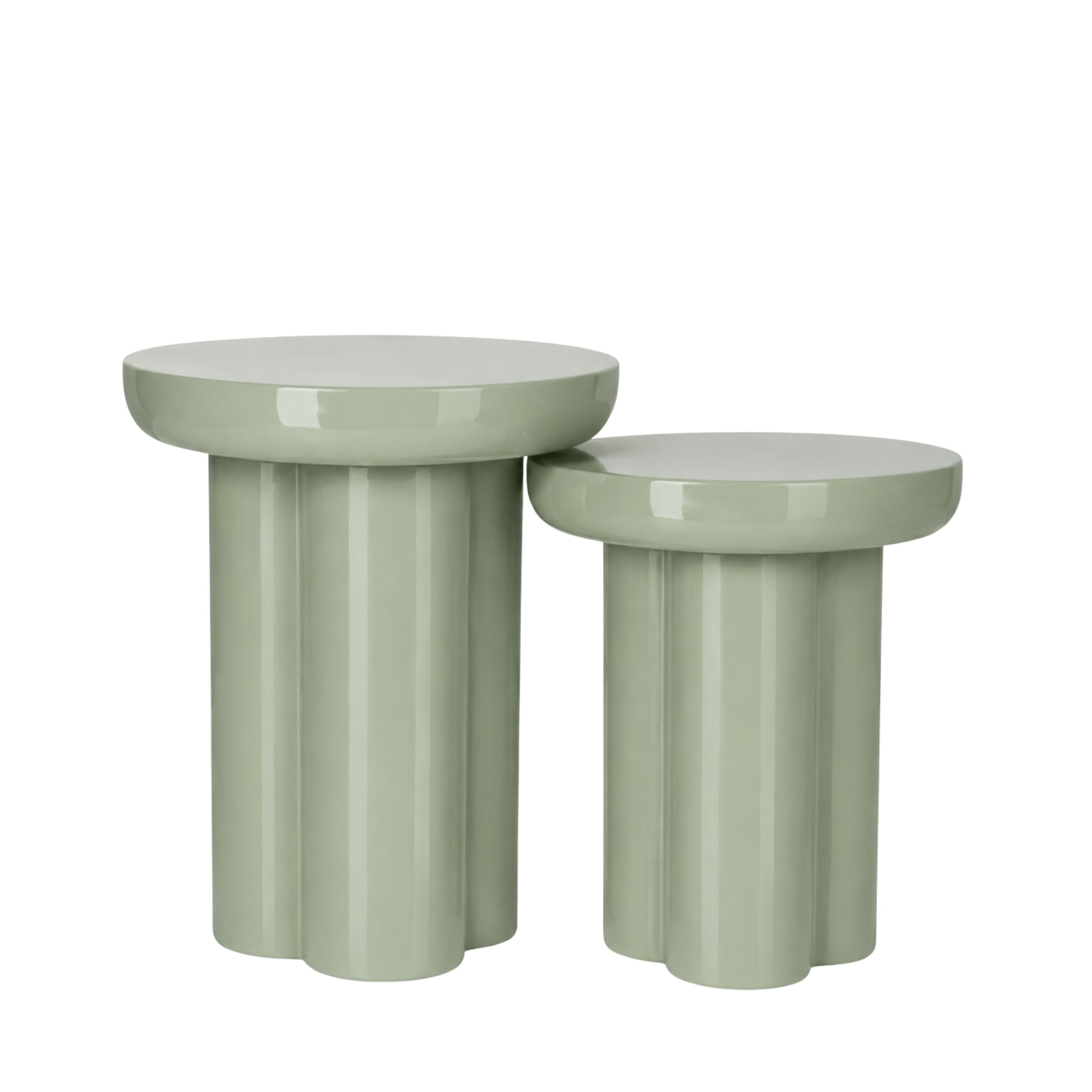 Mono Fiberglass Side Table Set