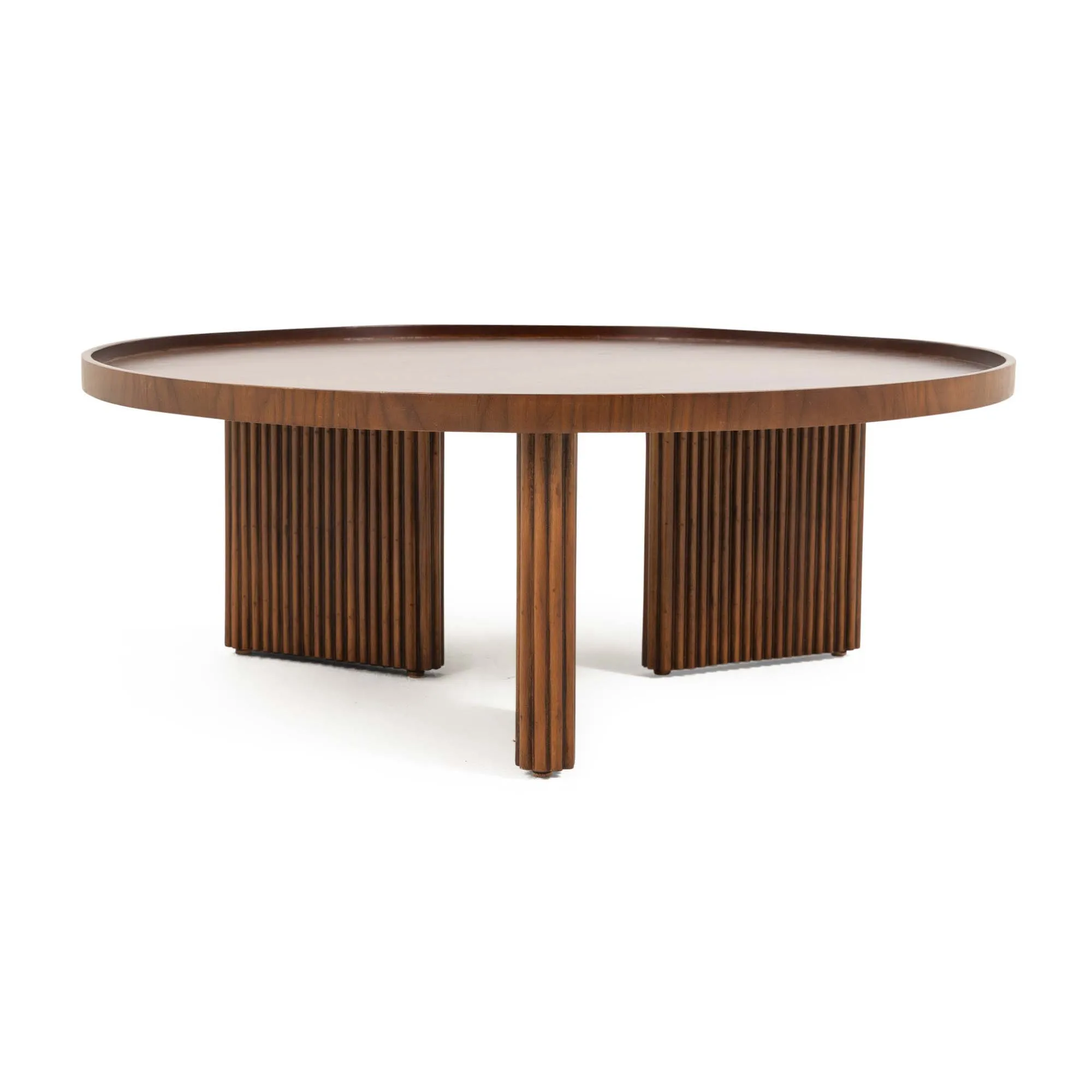 Arkan Round Coffee Table With Solid Beech Legs 5