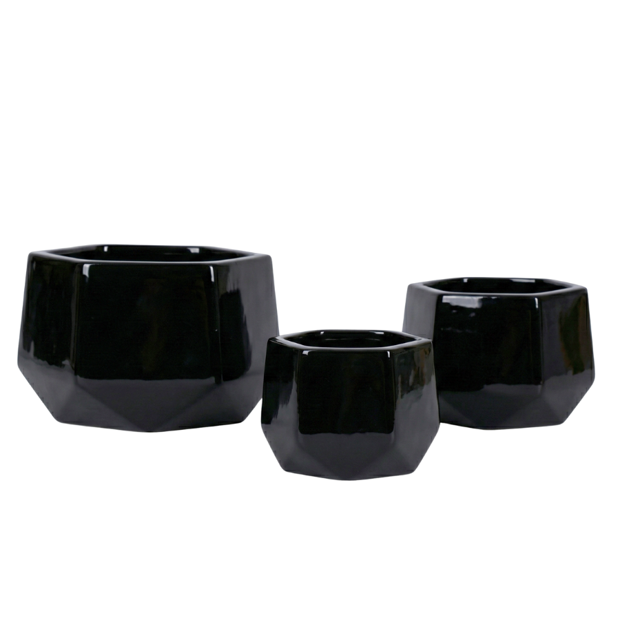 Stellar Fiberglass Planter Set