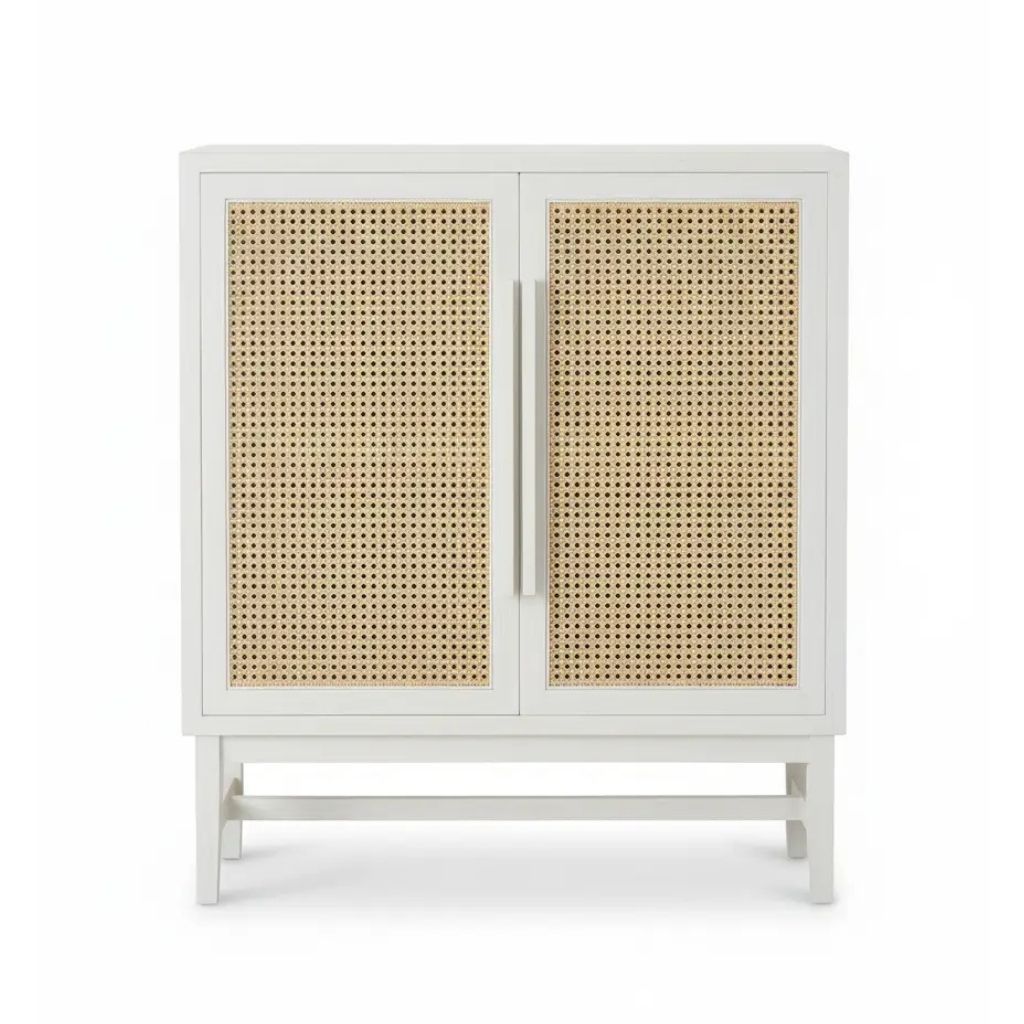 Sidra Cane Cabinet With Sturdy Wooden Structure 2