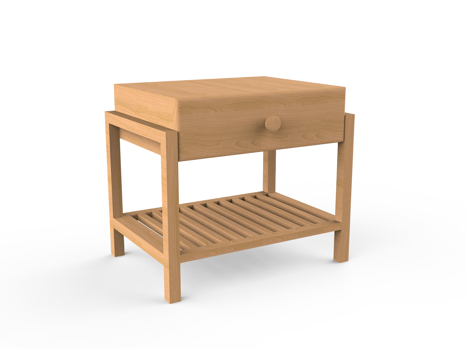 Oasis Commode – Natural Wood Nightstand