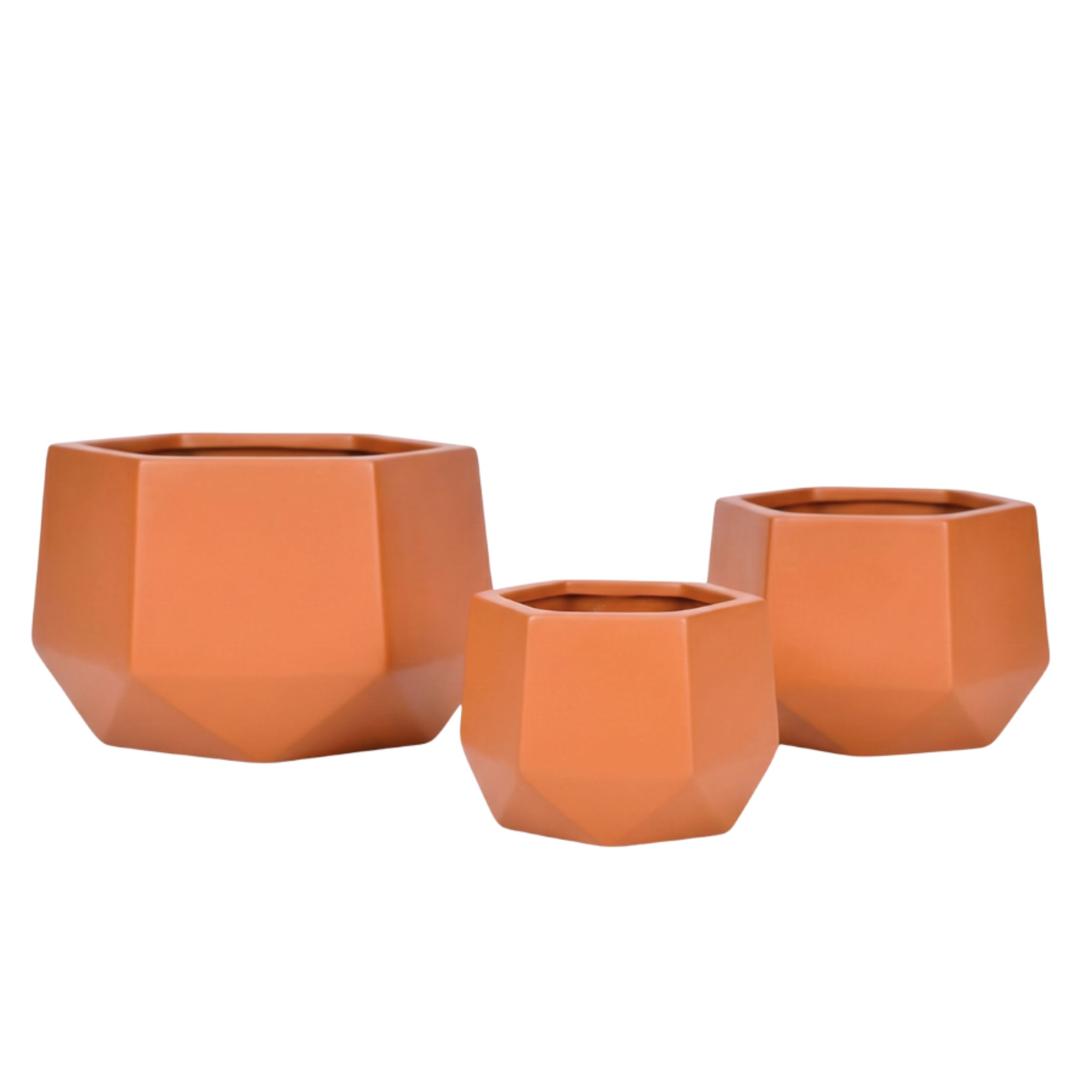 Stellar Fiberglass Planter Set