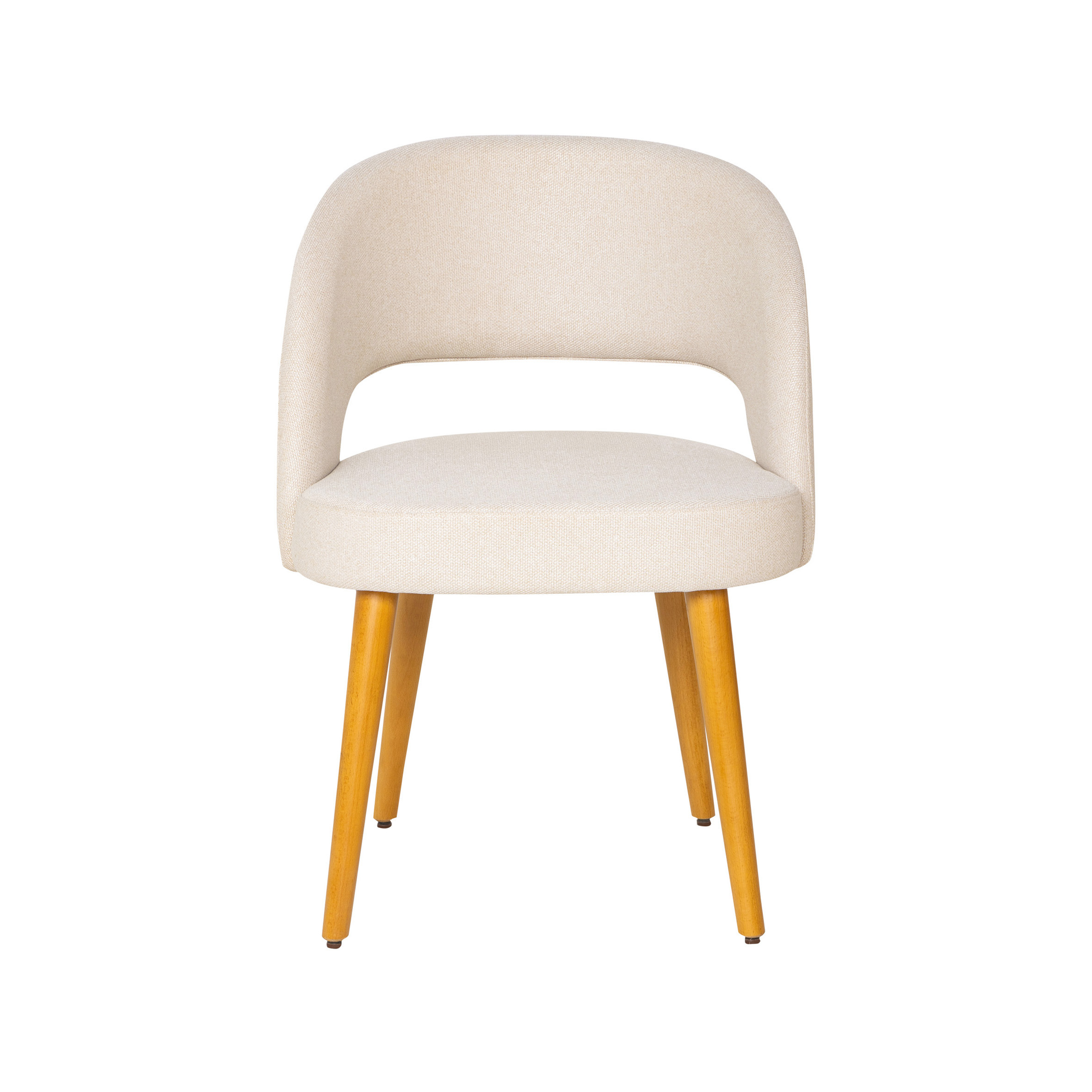 Mia Chair With Cushioned Seat And Beech Wood Legs image