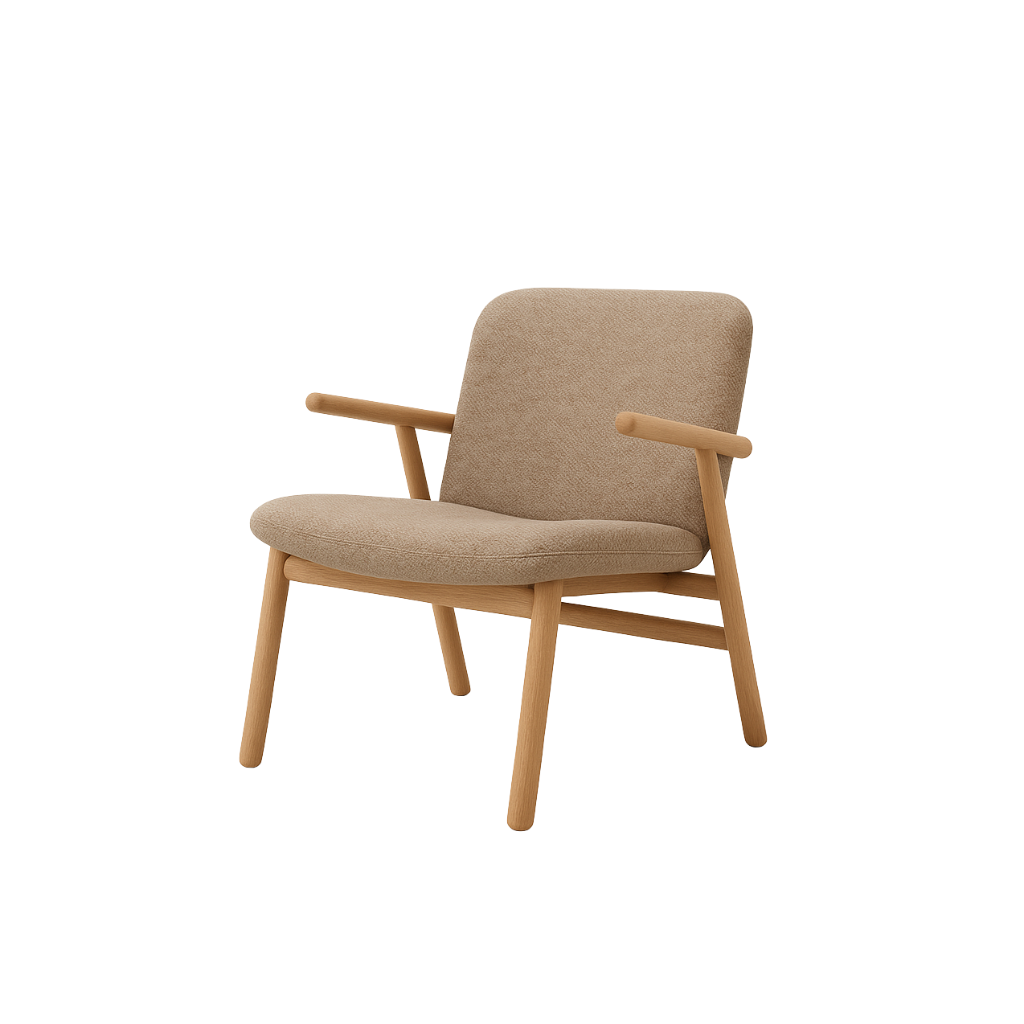 Lugo chair With Wooden Frame - Upholstered Seat & Back 13