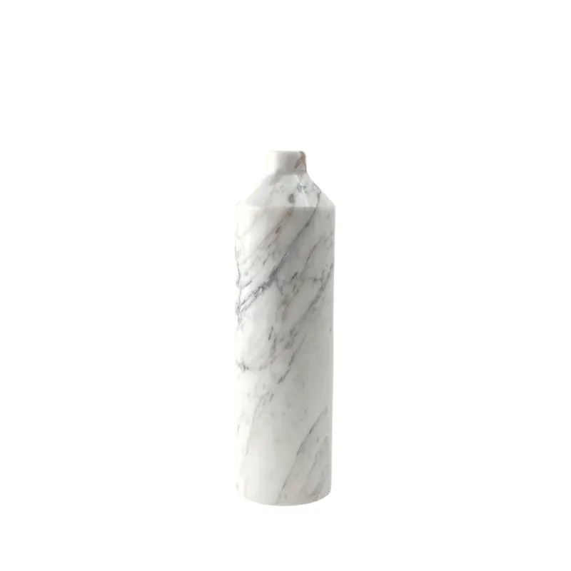 Short Neck Marble Vase Tall