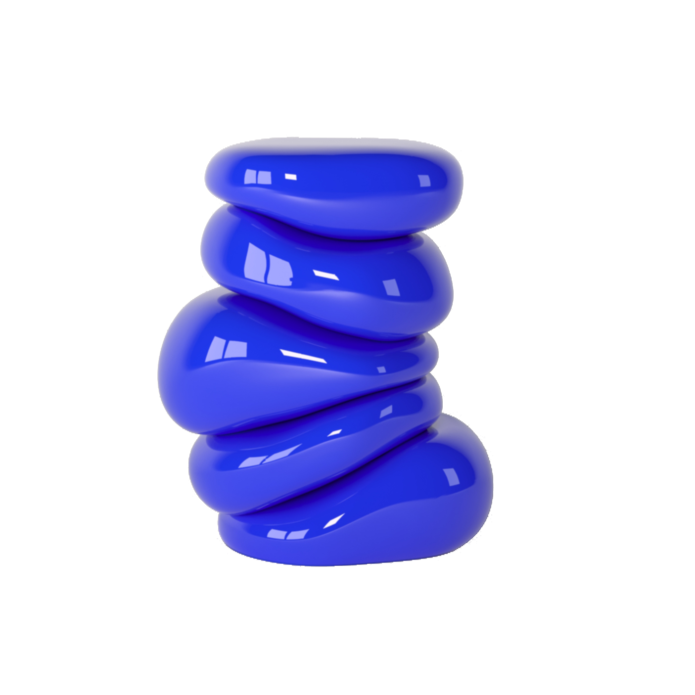 Bubbly Fiberglass Side Table