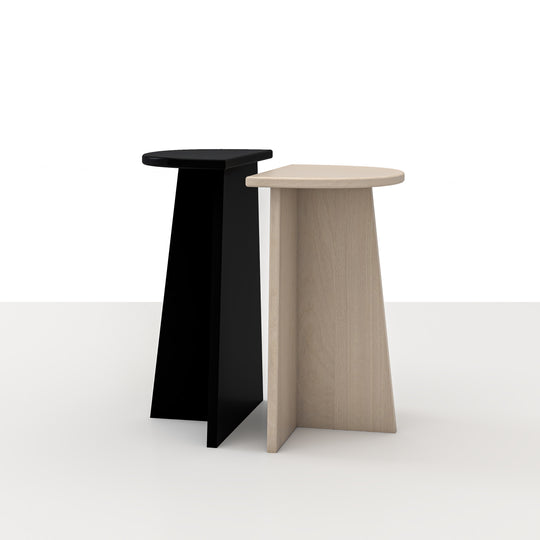 Surrey Side Table - 2 Pieces - Half Circle Top - 2 tones 3