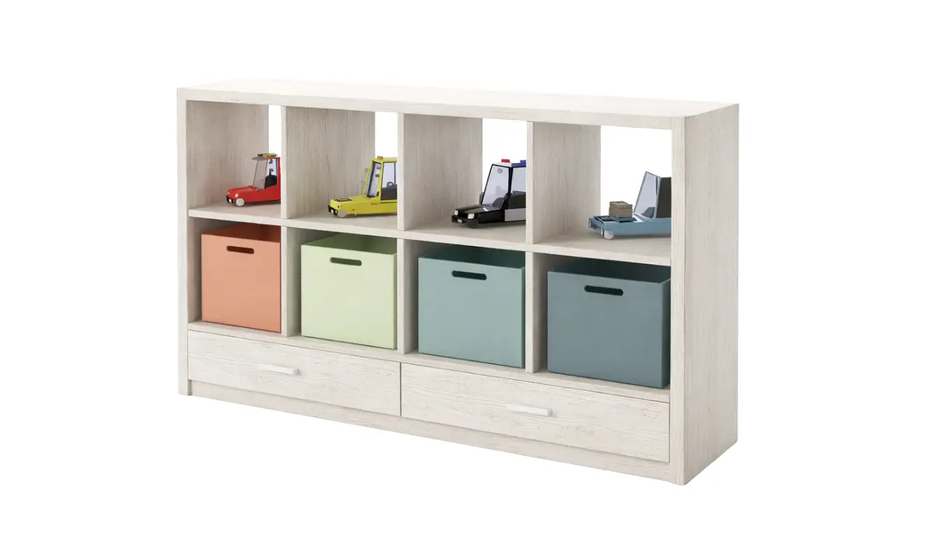 Riwaq Kids Oak Multi-functional Storage Unit With Drawers