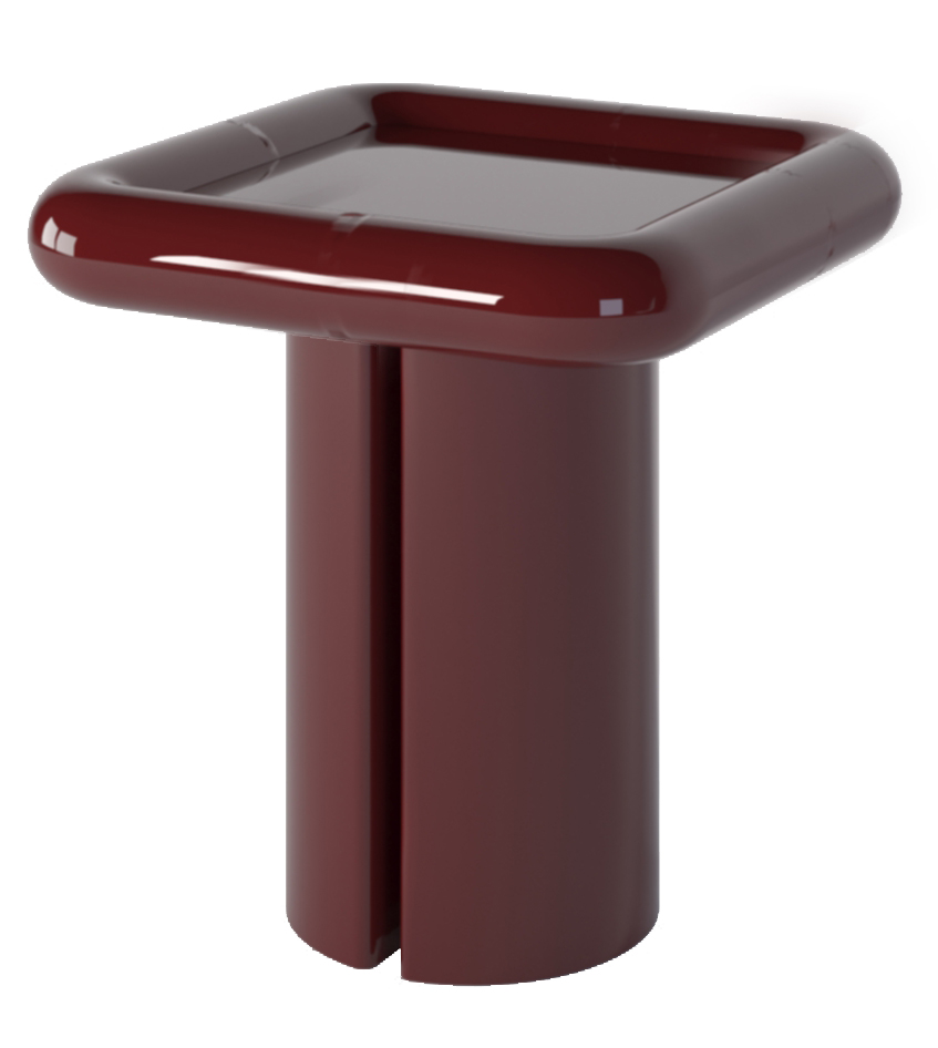 Bare Fiberglass Side Table