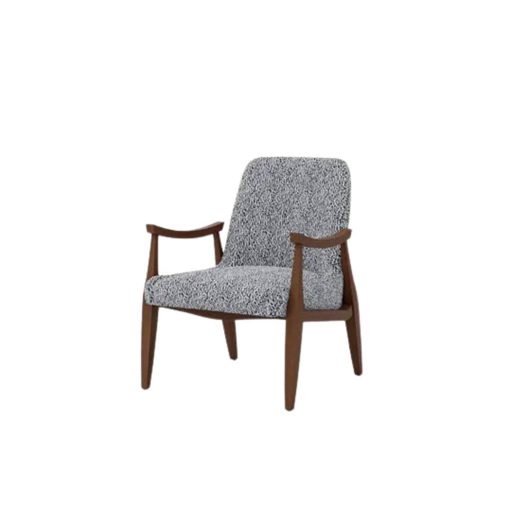 Keller Armchair-Boucle Fabric - With Beech Wood Frame 3