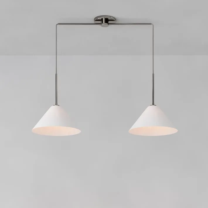 Silver and White Ceiling Lamp - YL772 2