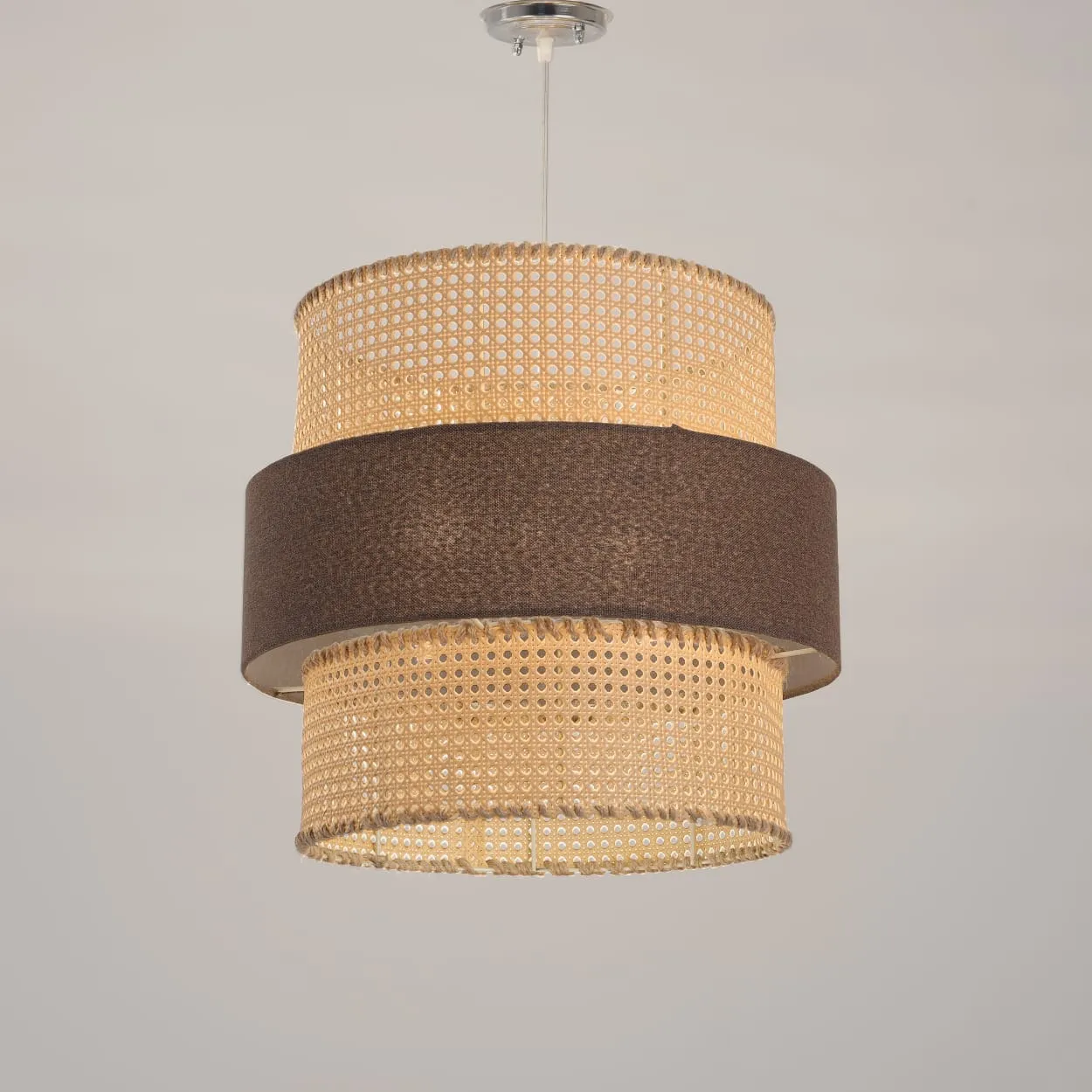 Boho Ceiling Lamp -Rattan
