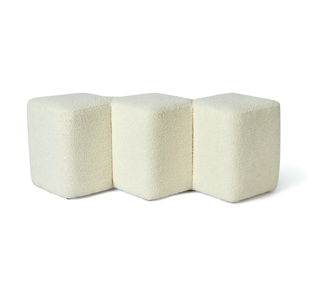 مقعد داينتي  ثنائي على شكل مكعبات من البوليستر %