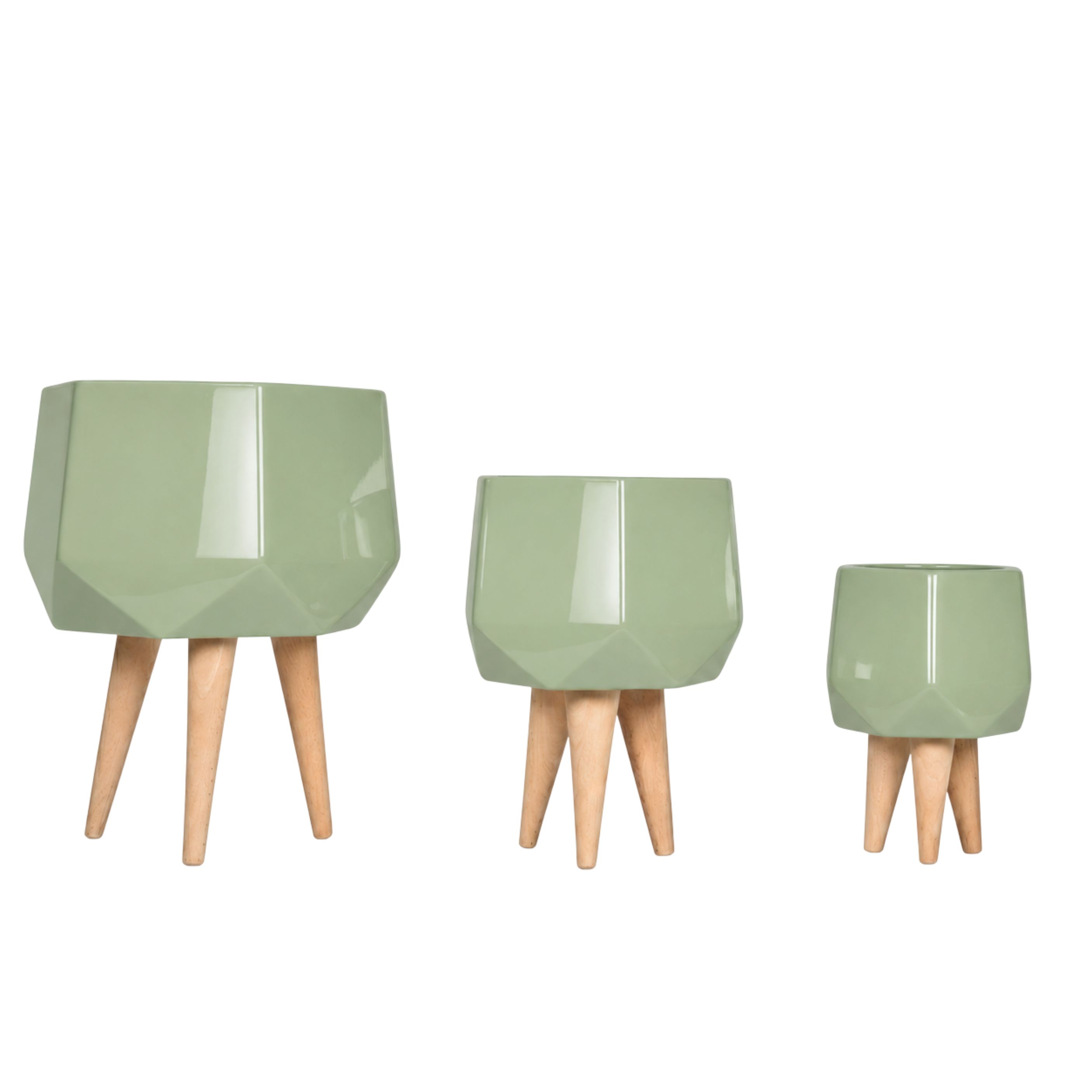 Sila Fiberglass Planter Set