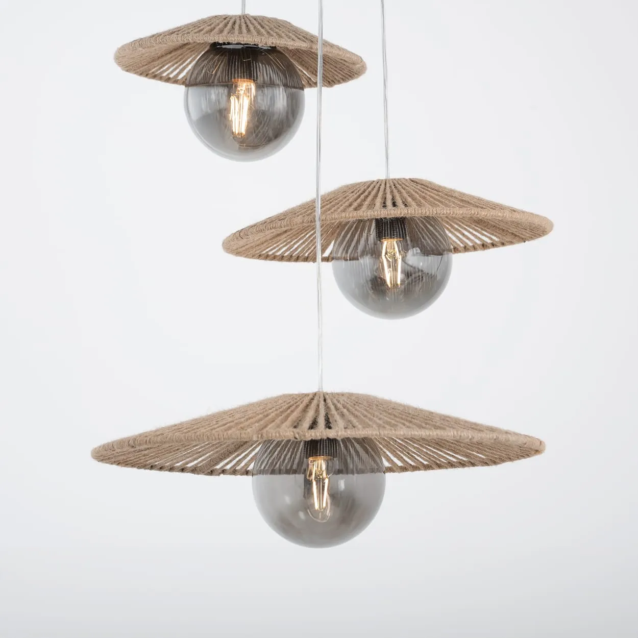 Burlap threads-boho Ceiling Lamp 2
