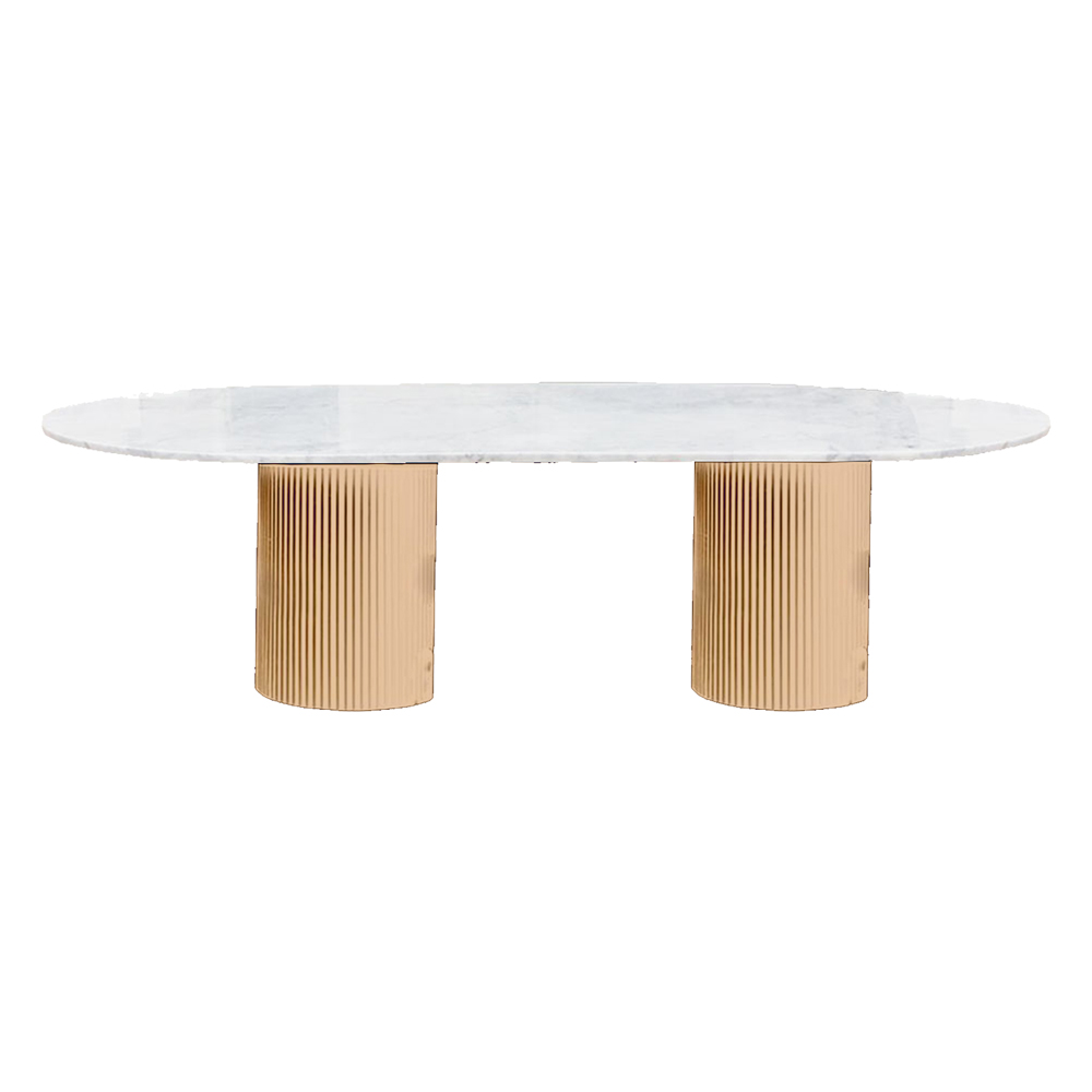 Fluted Marble Dining Table 1