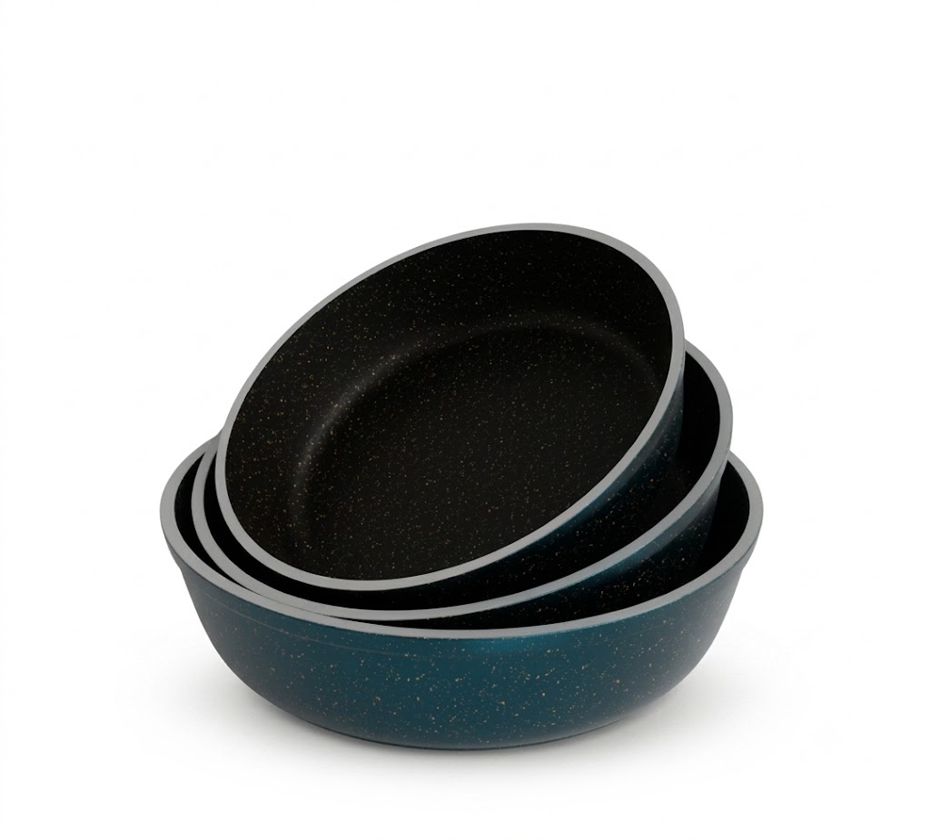 3-Pieces Terynova Granite Tray Set