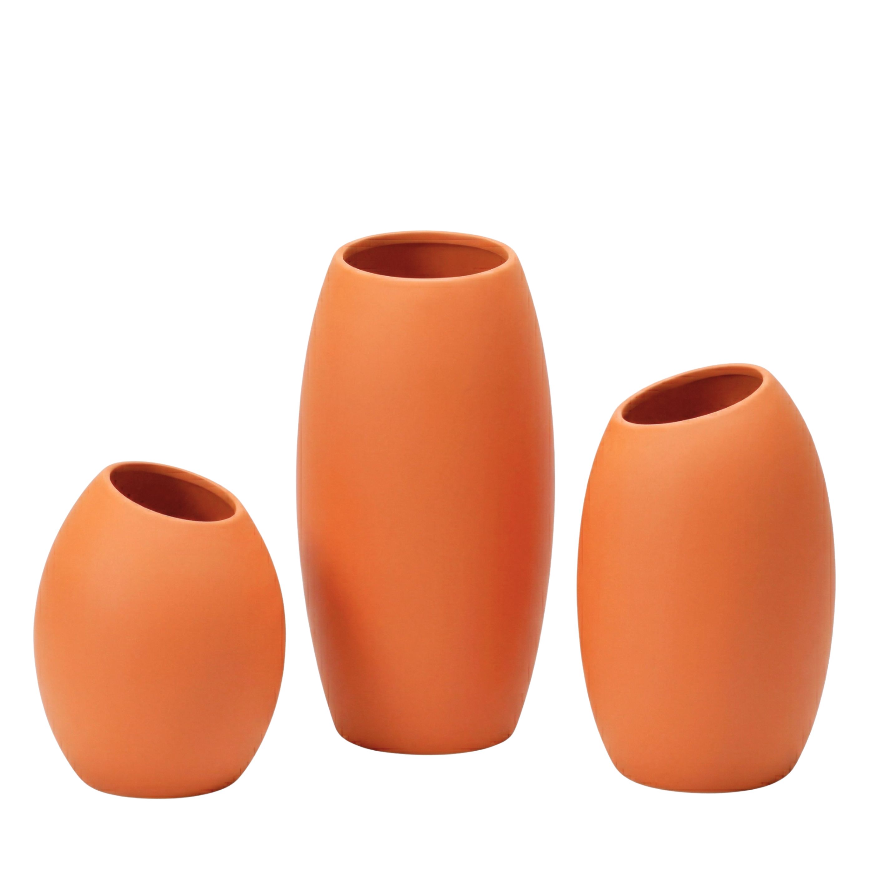 Edge Trio Fiberglass Planter Set