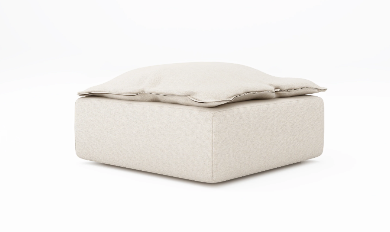 Cloud Haven Footstool - High Quality Upholstery - Square 5