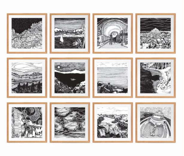 Egypt in Monochrome Set of 12 2