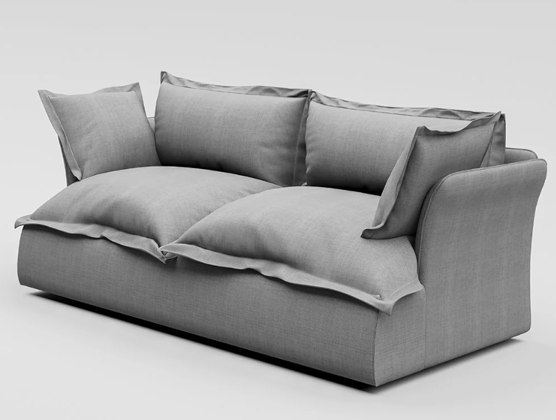 Haven 2 Seater Sofa With Relaxed Cushioned Design 5