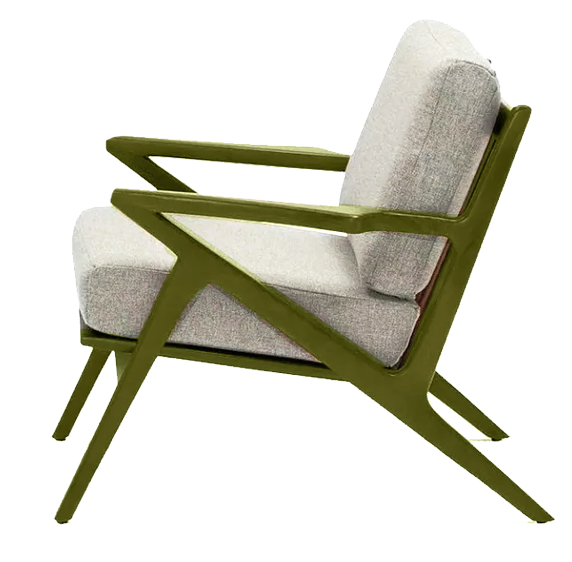AC014 Armchair - In Oak Wood - Upholstered 1