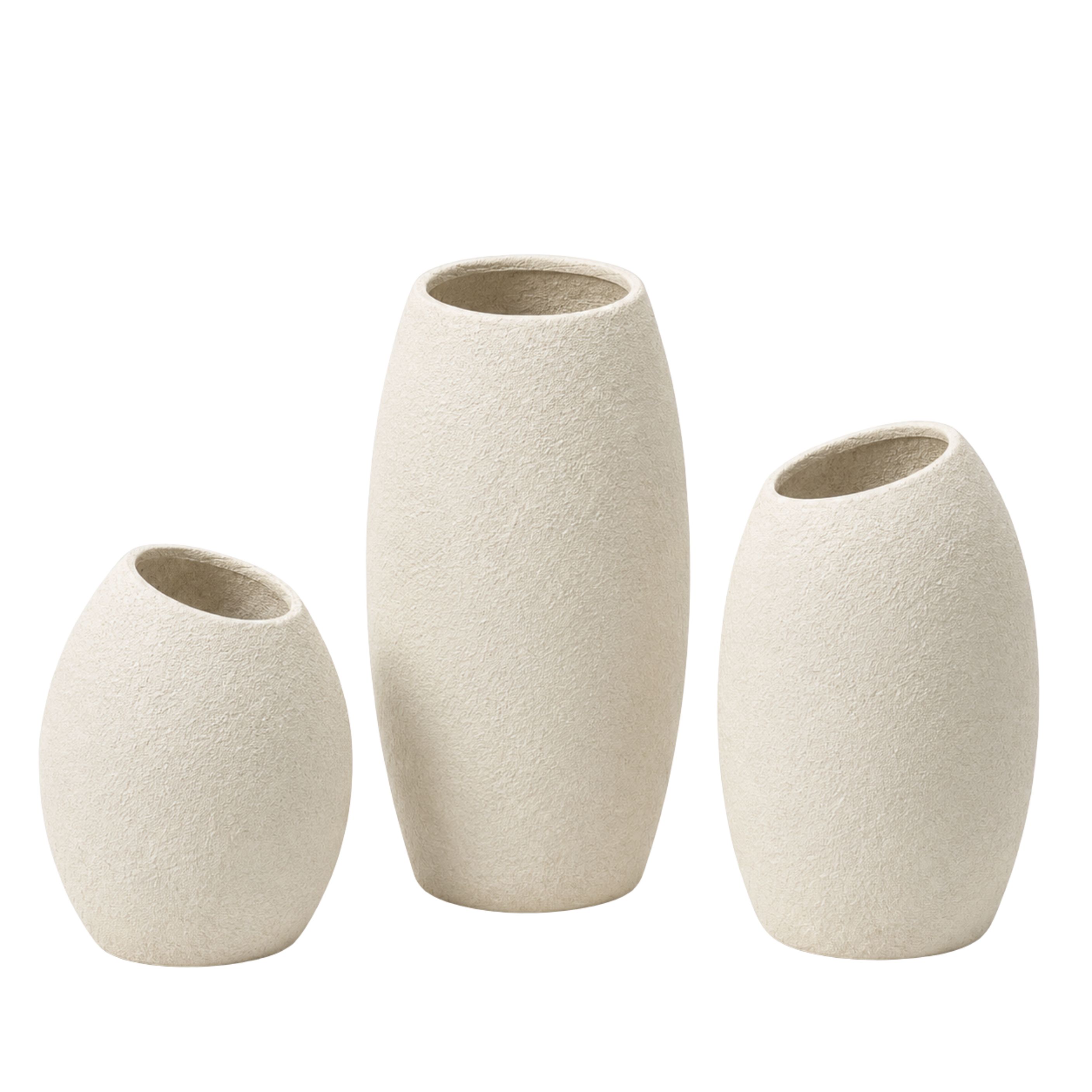 Edge Trio Fiberglass Planter Set