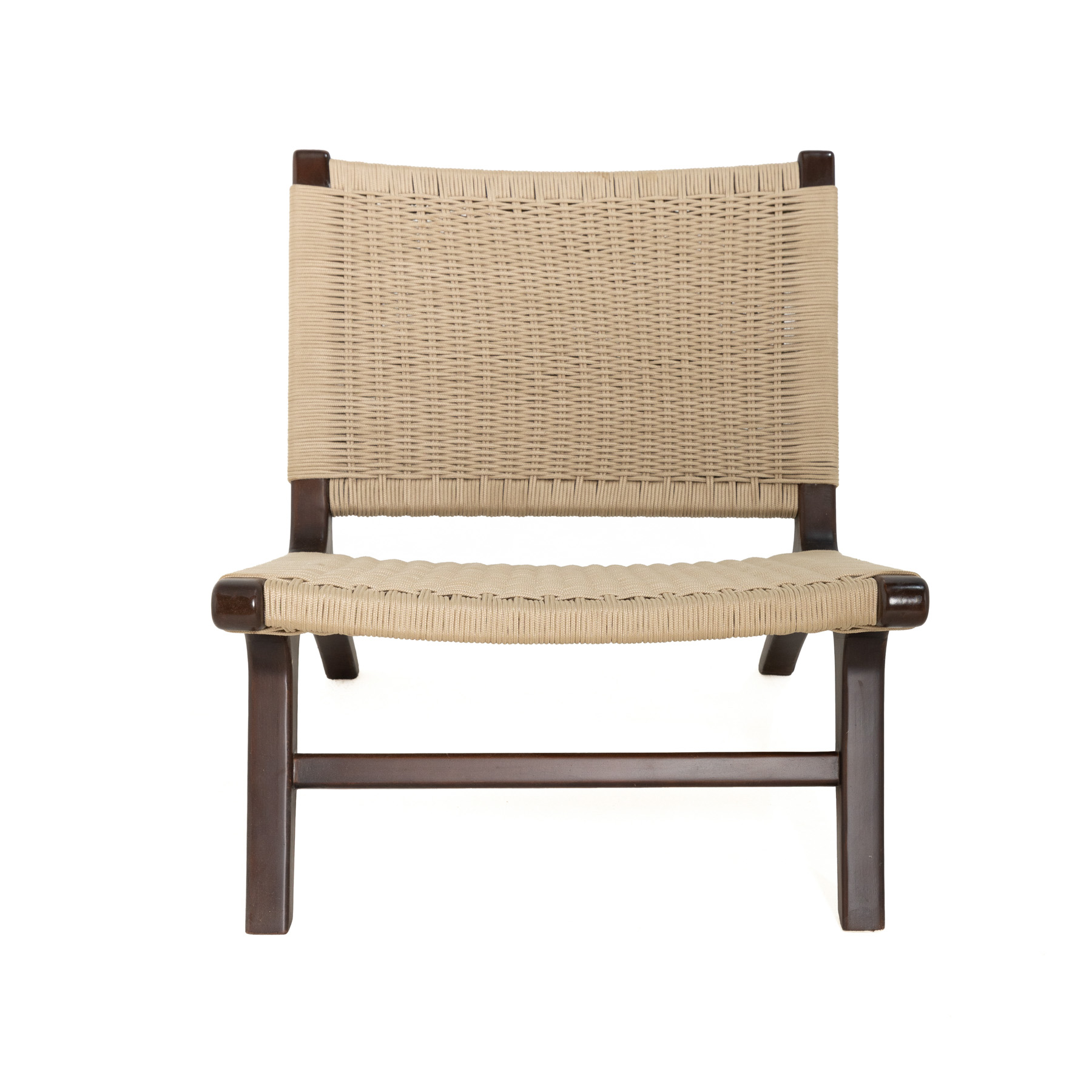 Terri Boho Woven Chair – Natural Zan Wood Frame With Silk Polyester Rope 6