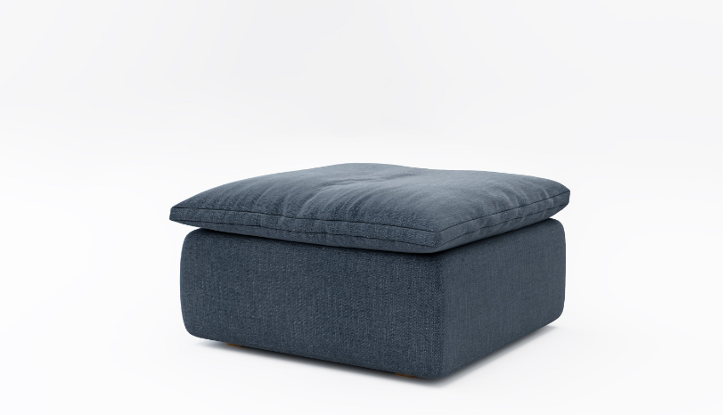 Sink-In Footstool - Polyester Upholstery 7