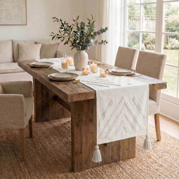 Geo Cross Handmade Table Runner CL-03