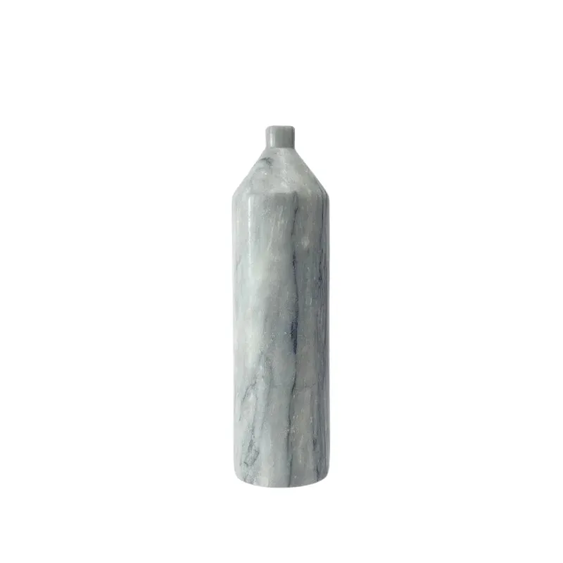 Short Neck Marble Vase Tall