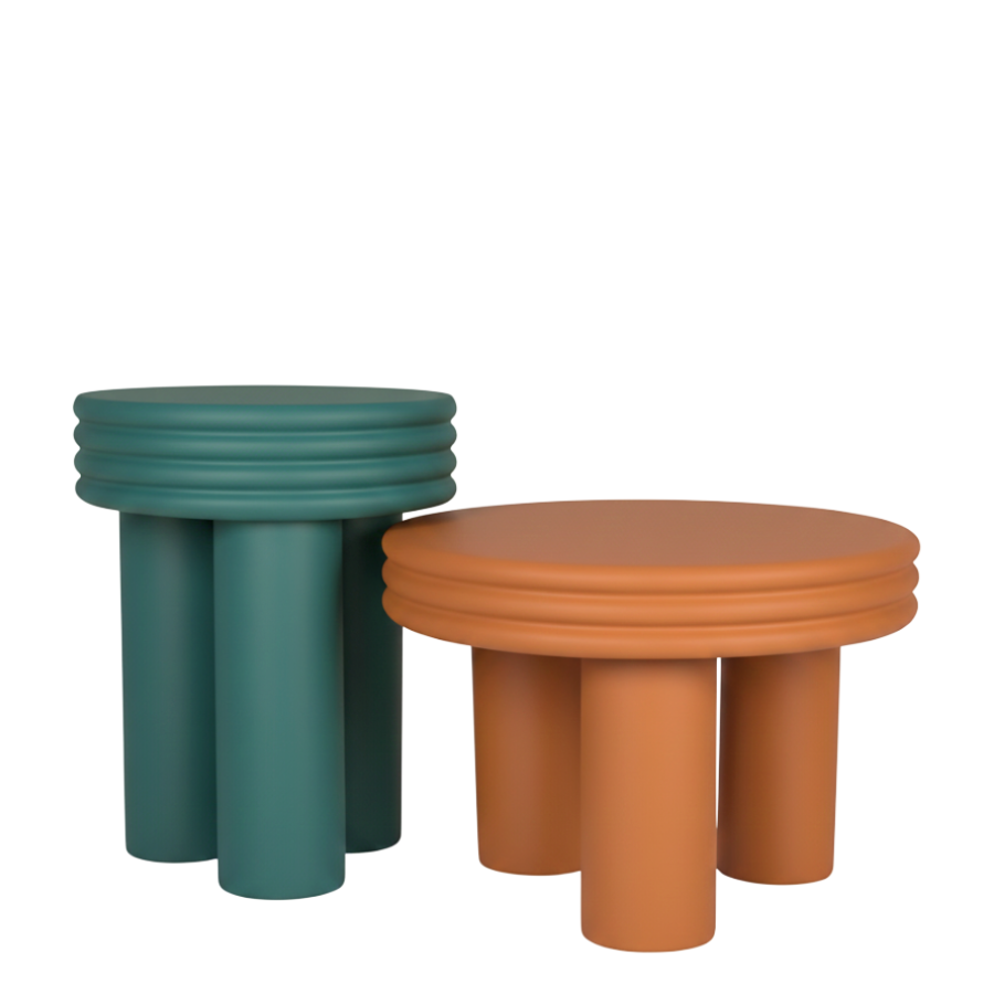 Ridge Fiberglass Side Table Set
