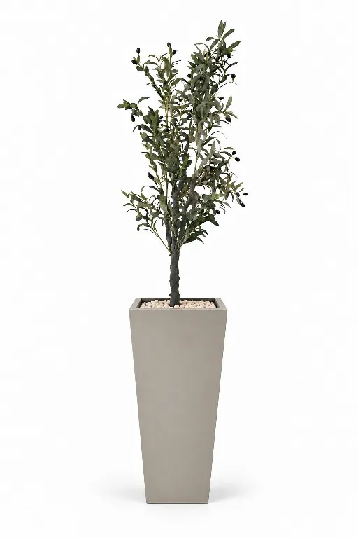 Tall Olive Tree Artificial In Obelisk Pot