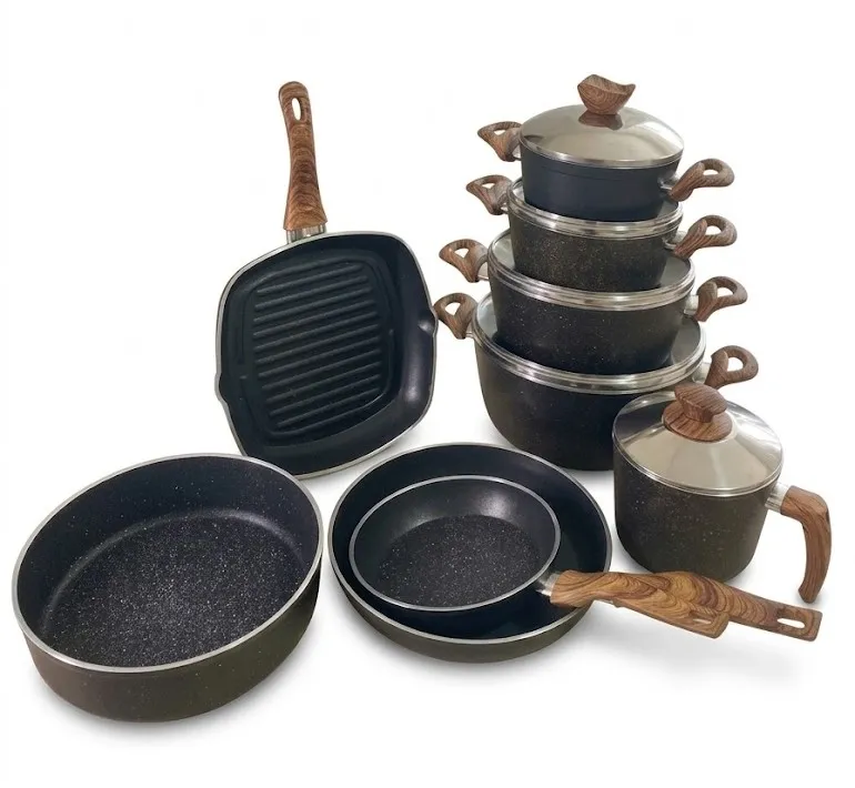 14-Pieces Terynova Granite Cookware Set