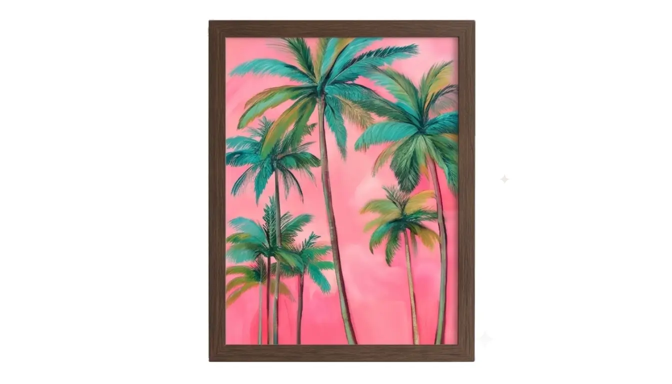 Pink Palms Wall Art