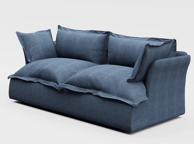 Haven 2 Seater Sofa With Relaxed Cushioned Design 6