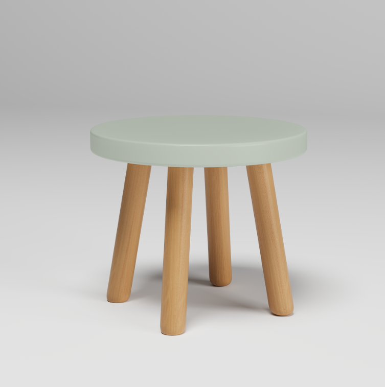 Simple Round Chair In Pine Wood