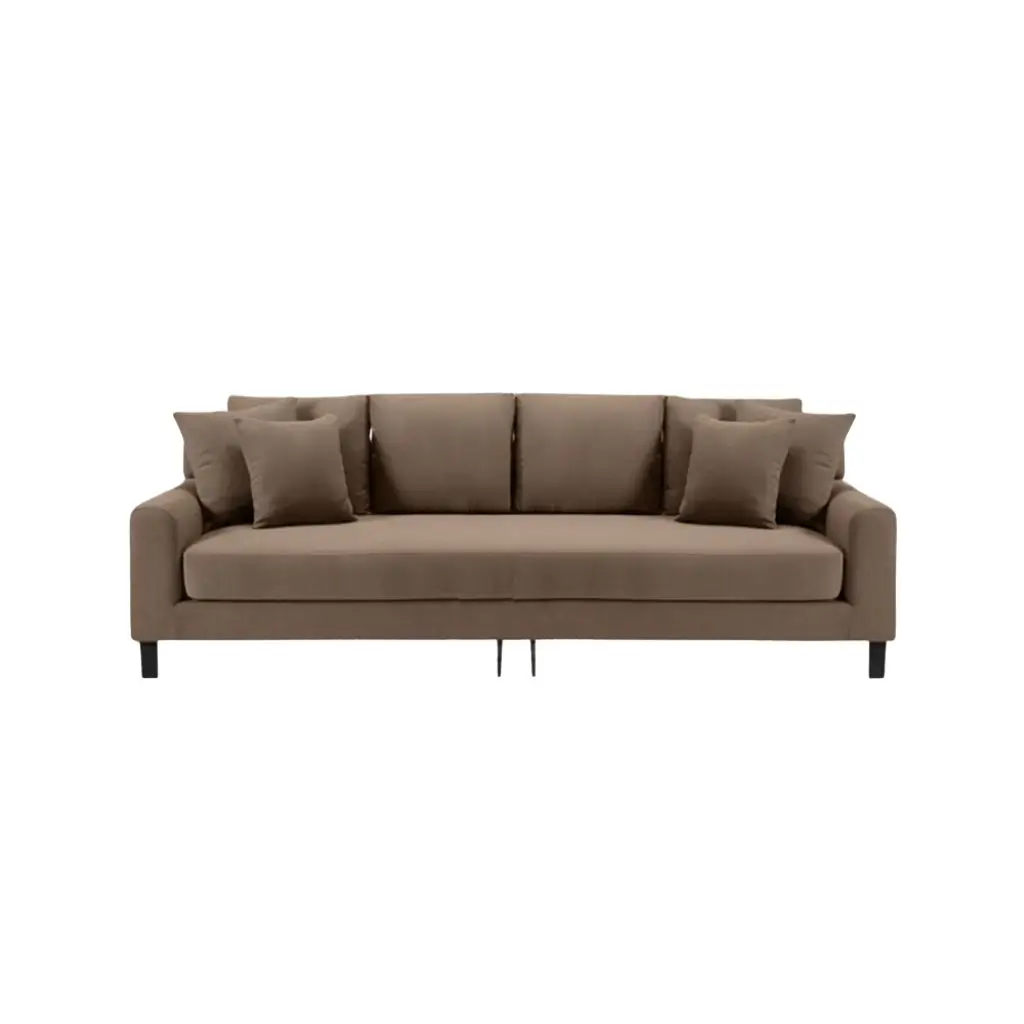 Alenny Three-Seater Couch With Sleek Black Legs