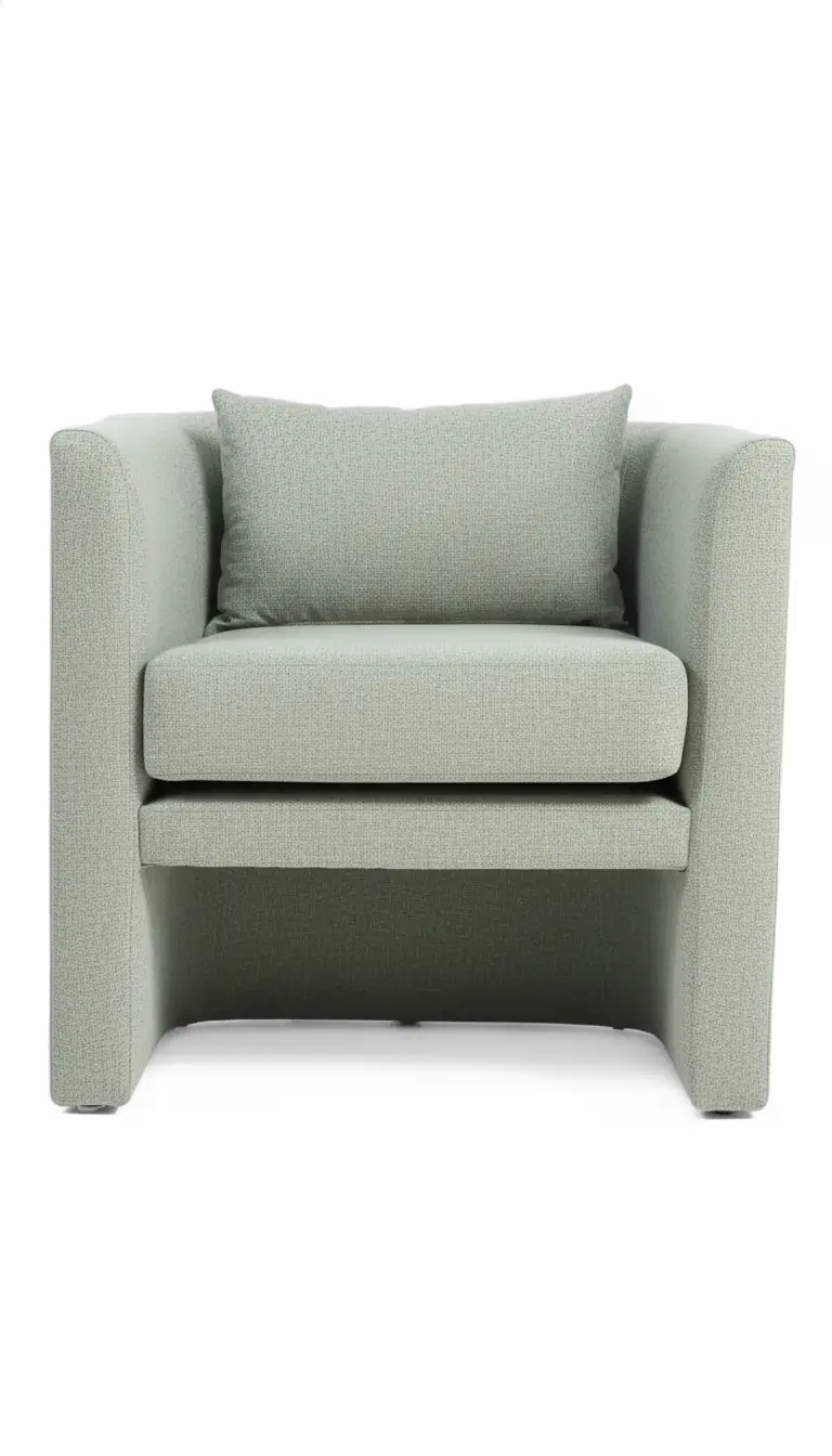 Barrel Upholstered Armchair 17