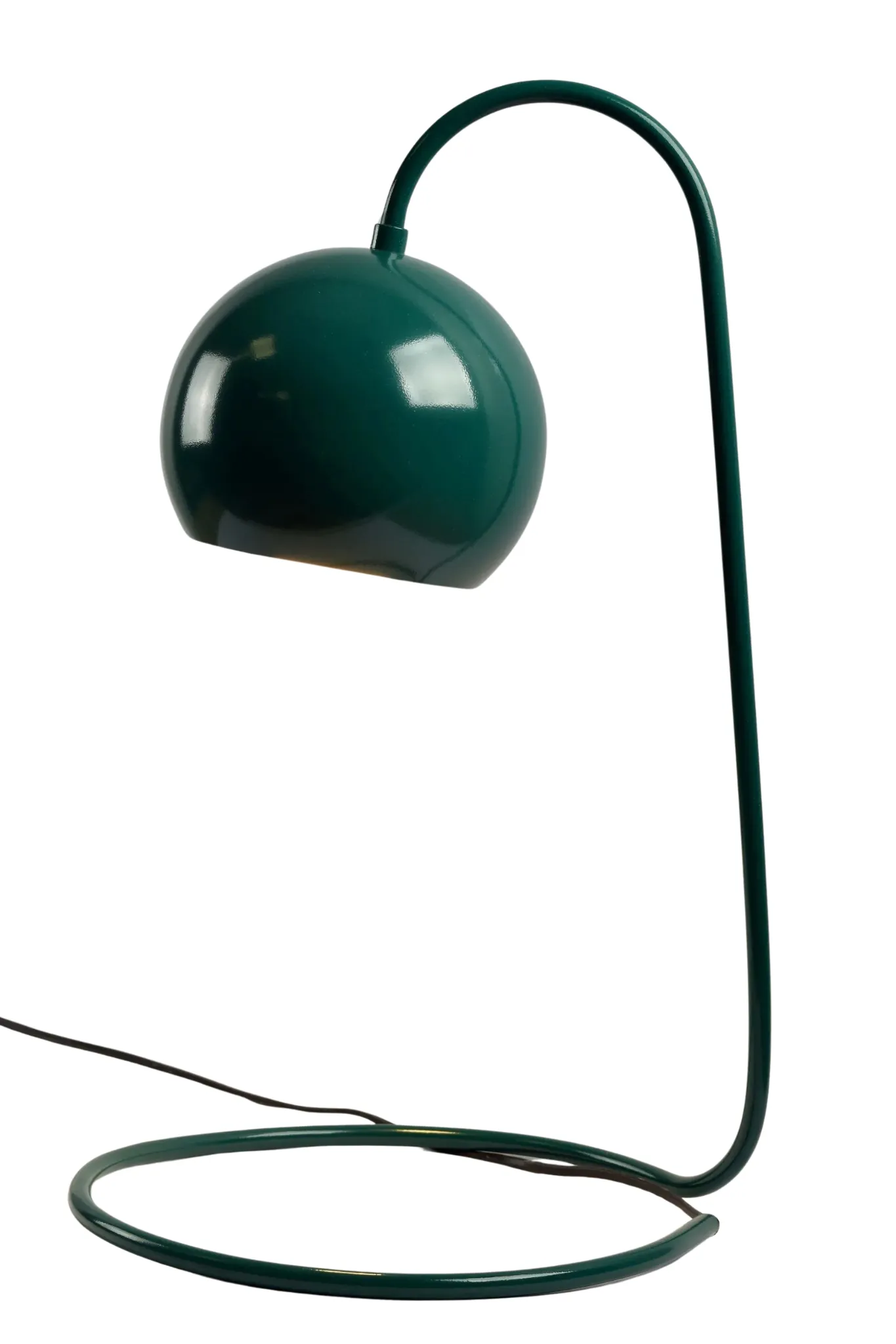 Curly Black Glossy Table Lamp