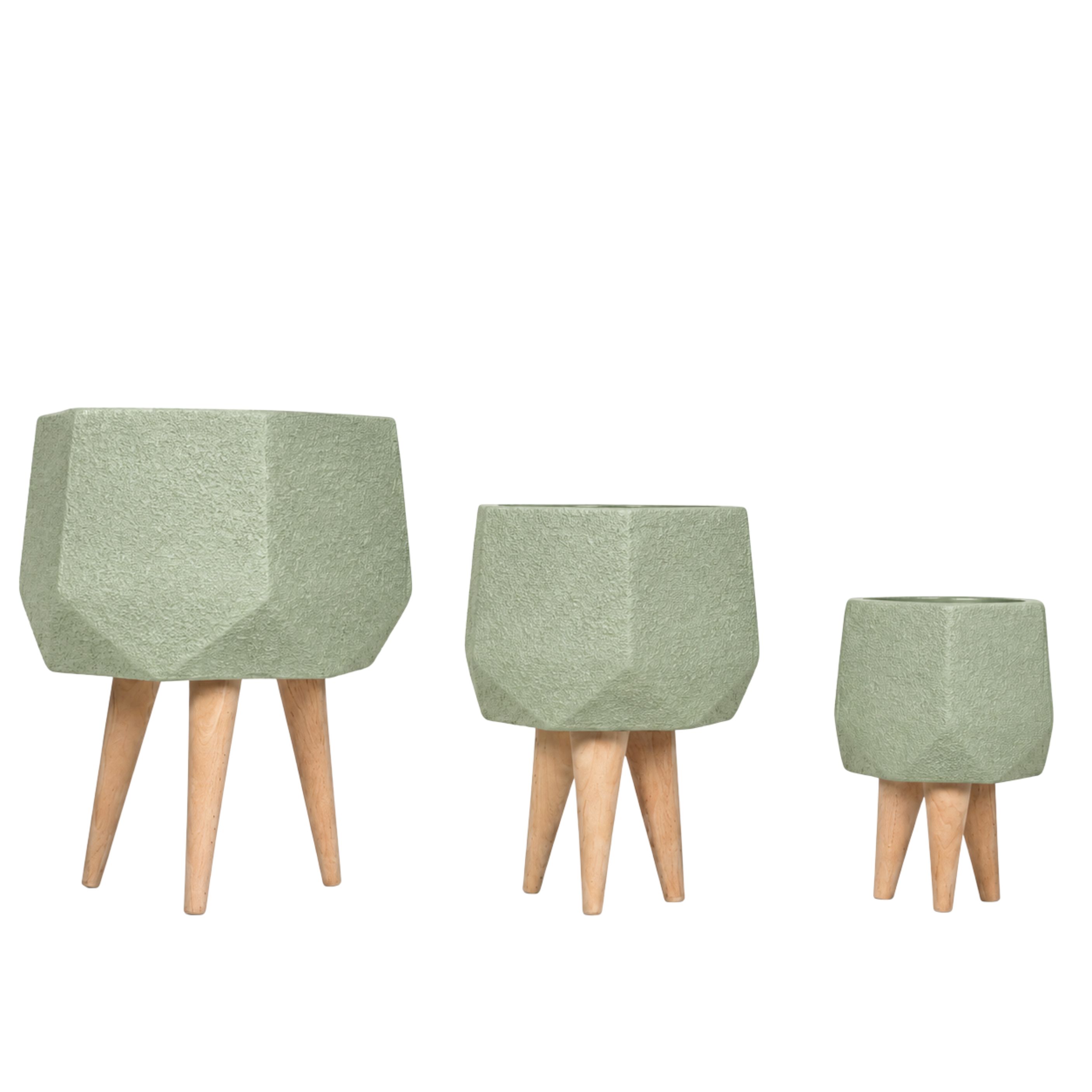 Sila Fiberglass Planter Set
