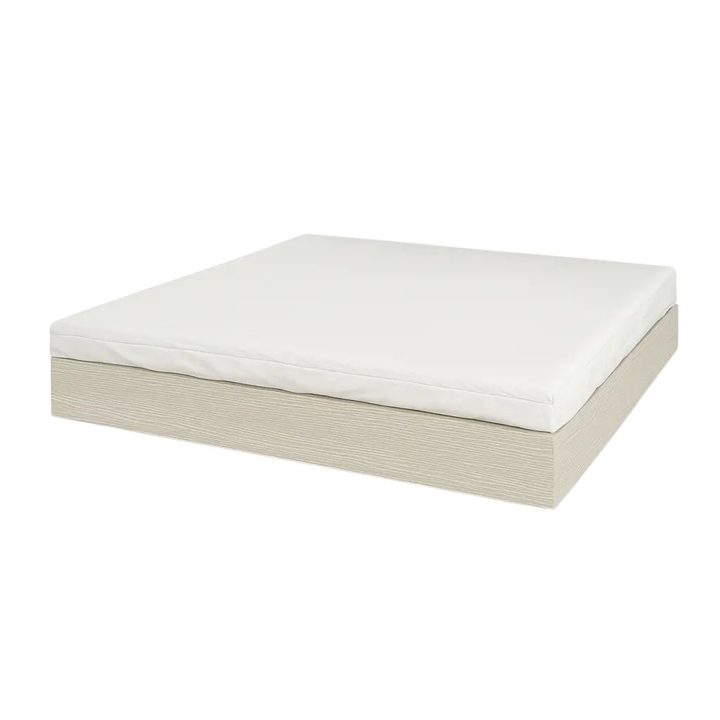 قاعدة سرير خشبية بصندوق تصميم بسيط