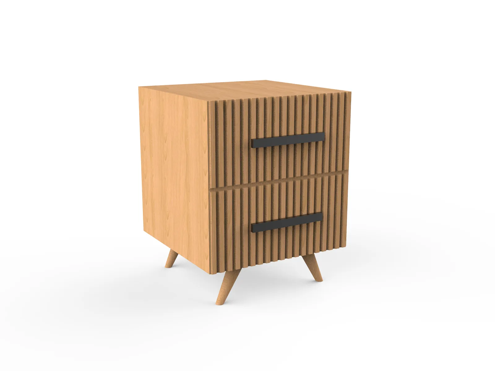 Tan Commode – Natural Wood Nightstand