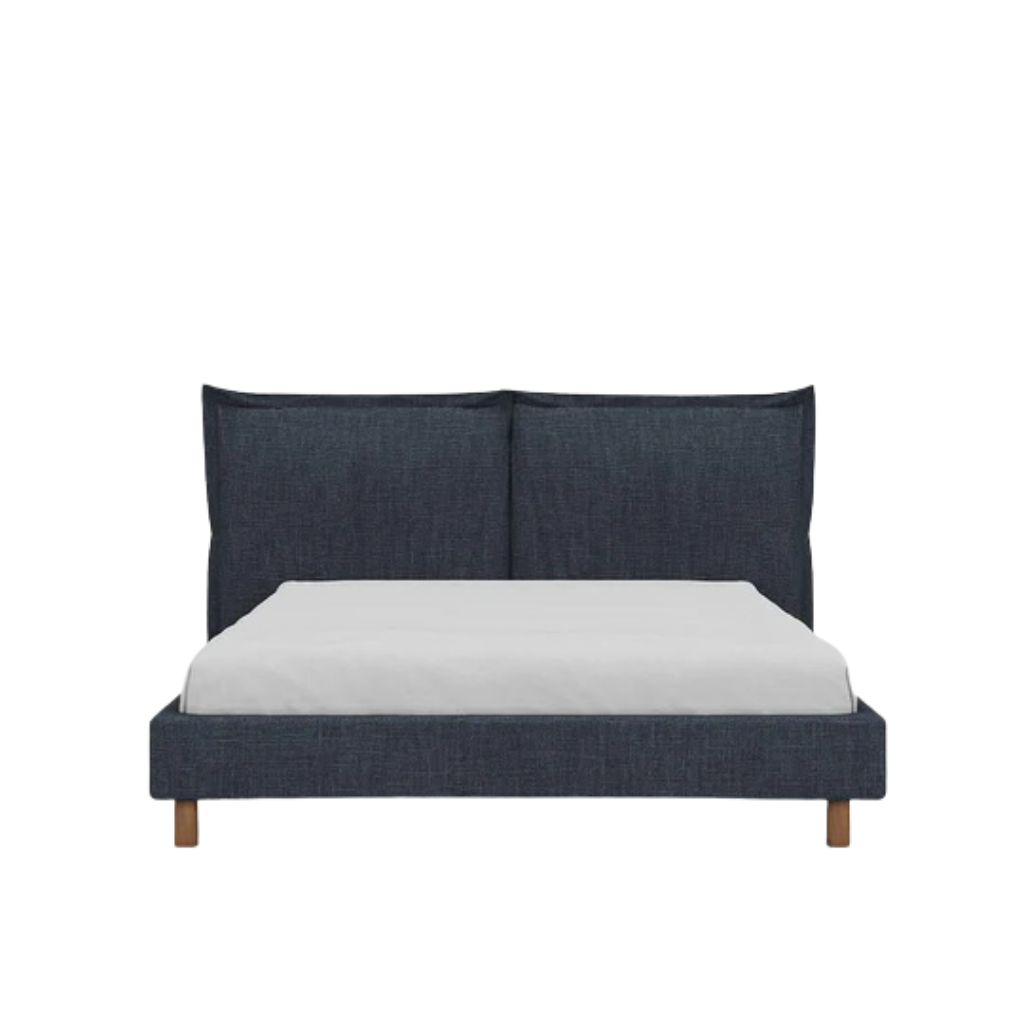 Haven Beech Wood Bed With Soft Upholstery 16