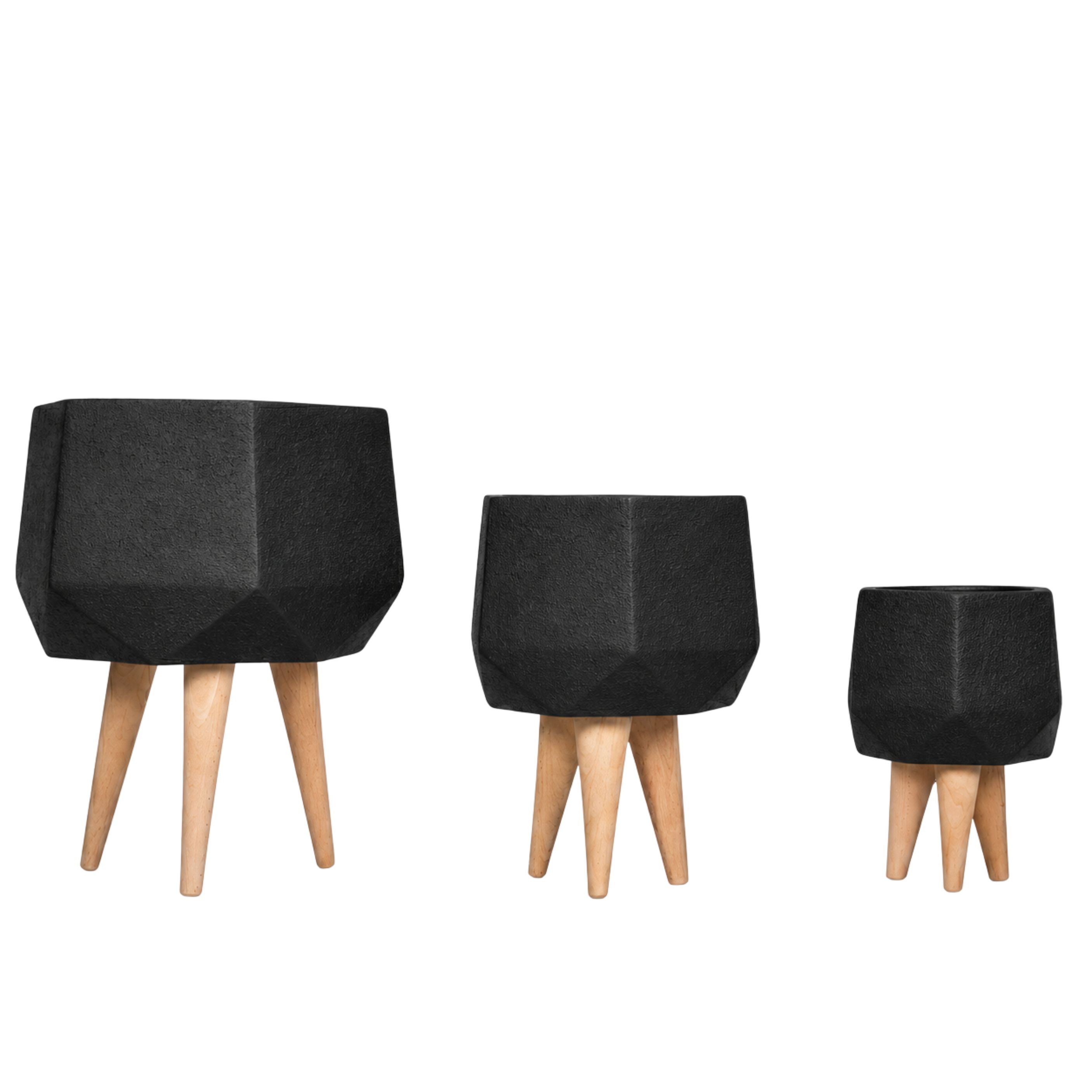 Sila Fiberglass Planter Set