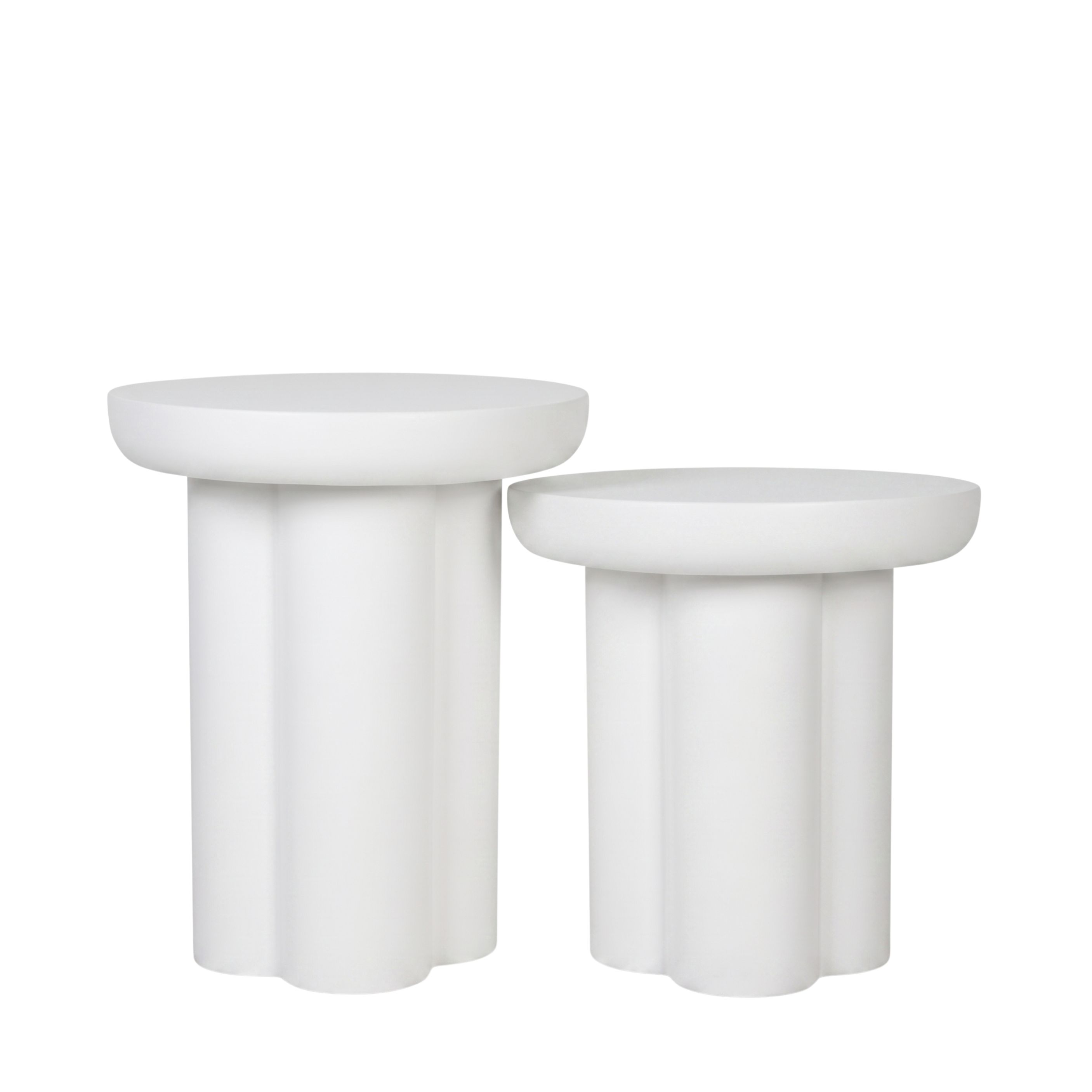 Mono Fiberglass Side Table Set