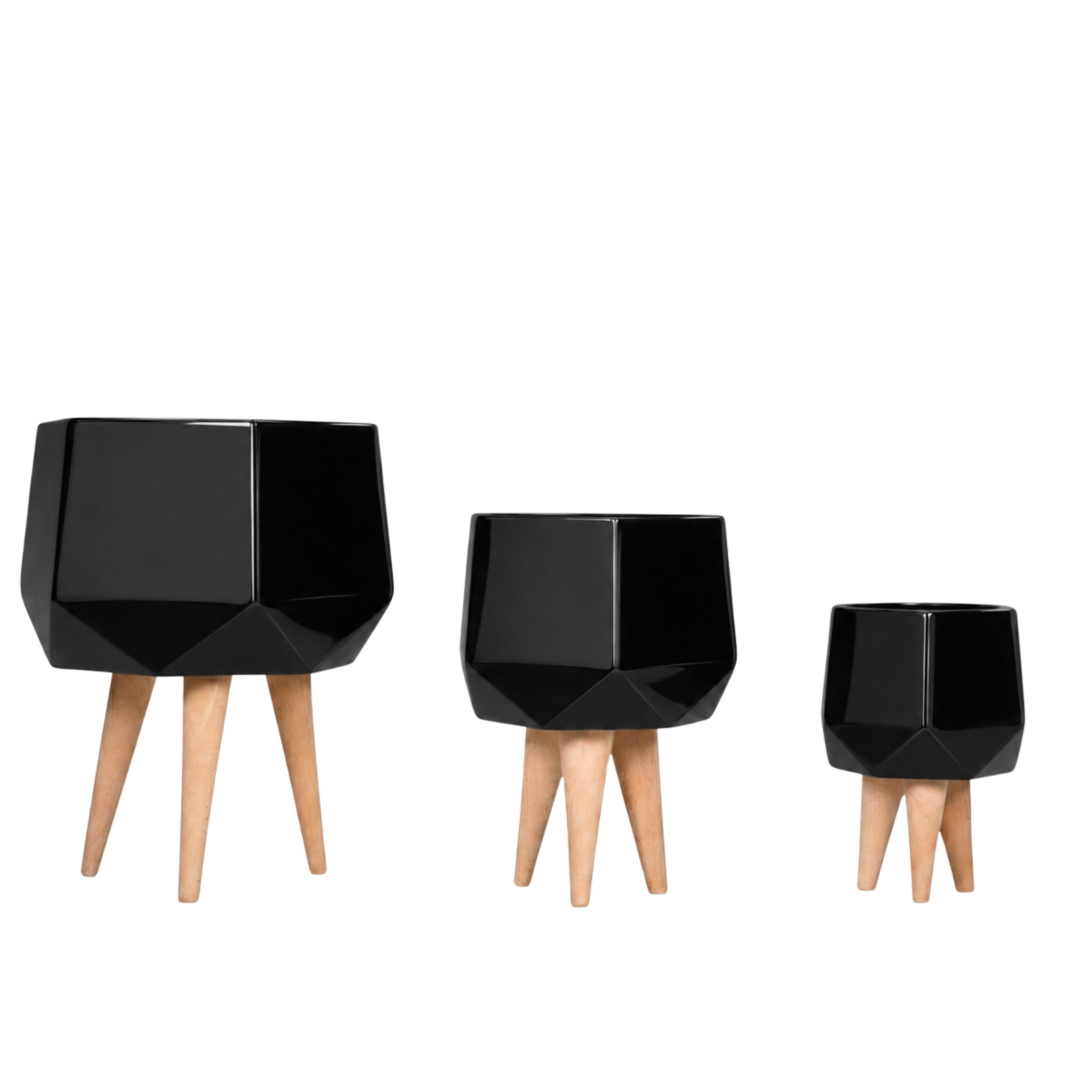 Sila Fiberglass Planter Set